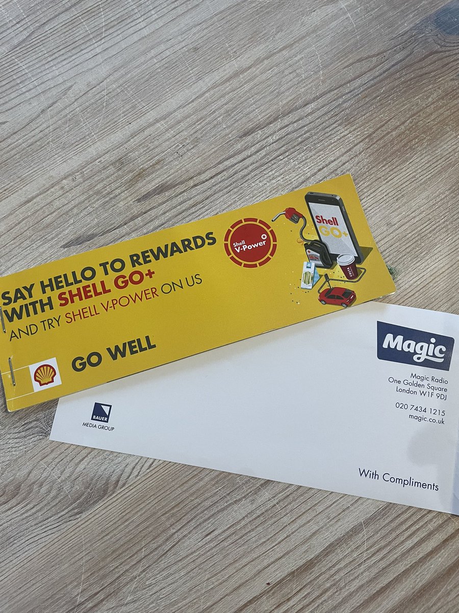 JamesM438's tweet photo. Made my morning getting these through the post! Thanks @magicfm @nicksnaith for my £200 worth of #shell fuel vouchers!! #winning #competition https://t.co/a0vg7vHFjs