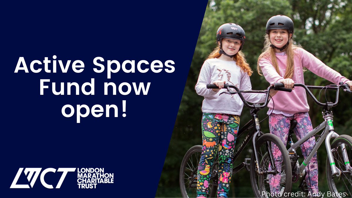 LMFoundation_'s tweet photo. We're excited to announce our new Active Spaces Fund is now open!

Organisations in London can apply for funding to improve and activate spaces where children and young people and marginalised groups can be active.

Find out more and apply 👇
https://t.co/fsGzcYsVcy https://t.co/xzQtU3pixw