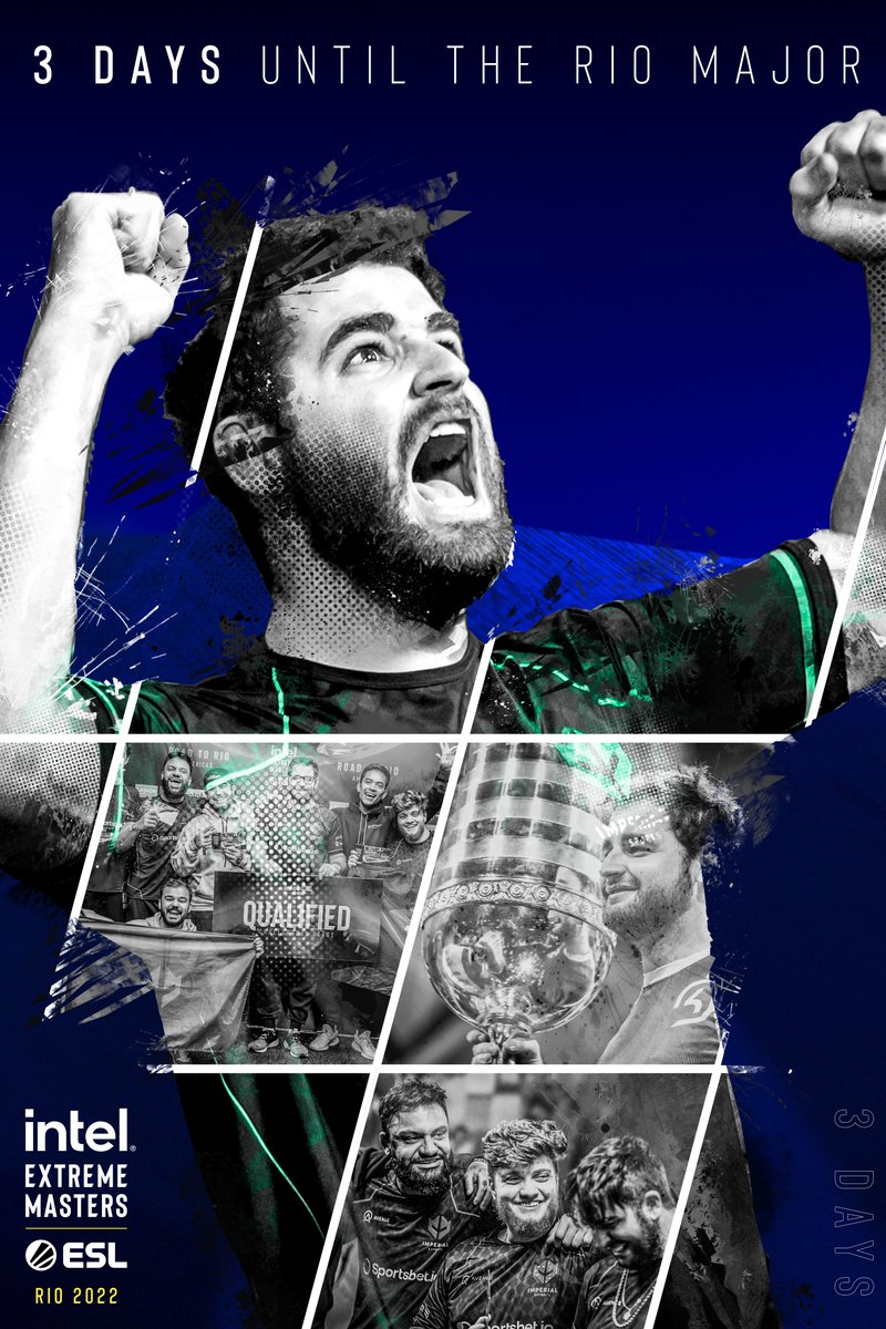 ESLCS's tweet photo. THE FIRST EVER MAJOR IN BRAZIL IS JUST 3 DAYS AWAY. 🇧🇷

#IEM Rio is going to be NUTS 🤪 https://t.co/kzTUoylGzu