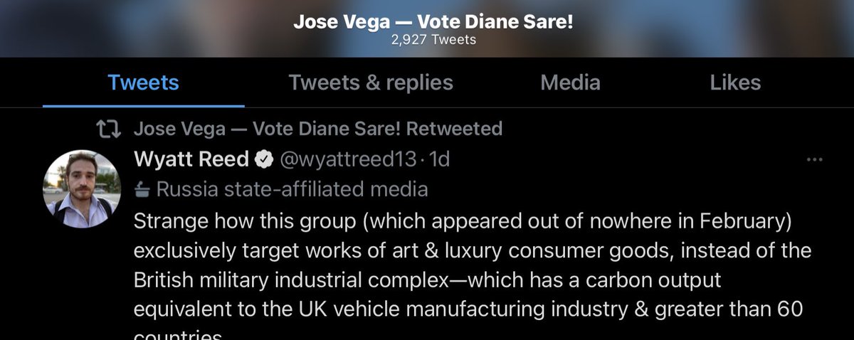 OzymandiusUK's tweet photo. So who is Jose Vega?
A member of the far left extremists who repeat Kremlin propaganda. Vega supports anti NATO candidate #DianeSare
#SareForSenate #Ukraine #RussianPropaganda #NAFO #NewYork https://t.co/QTzgkre1X9