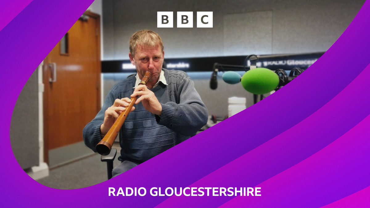 After a week of air horn mayhem 📢💨 Phil from <a href="/TewkesMedFest/">Tewkesbury Medieval Festival</a> brought in his ancient instrument to show there's nothing new under the sun with <a href="/cummingsradio/">Mark</a> on the Breakfast Show! 🏰⚔️