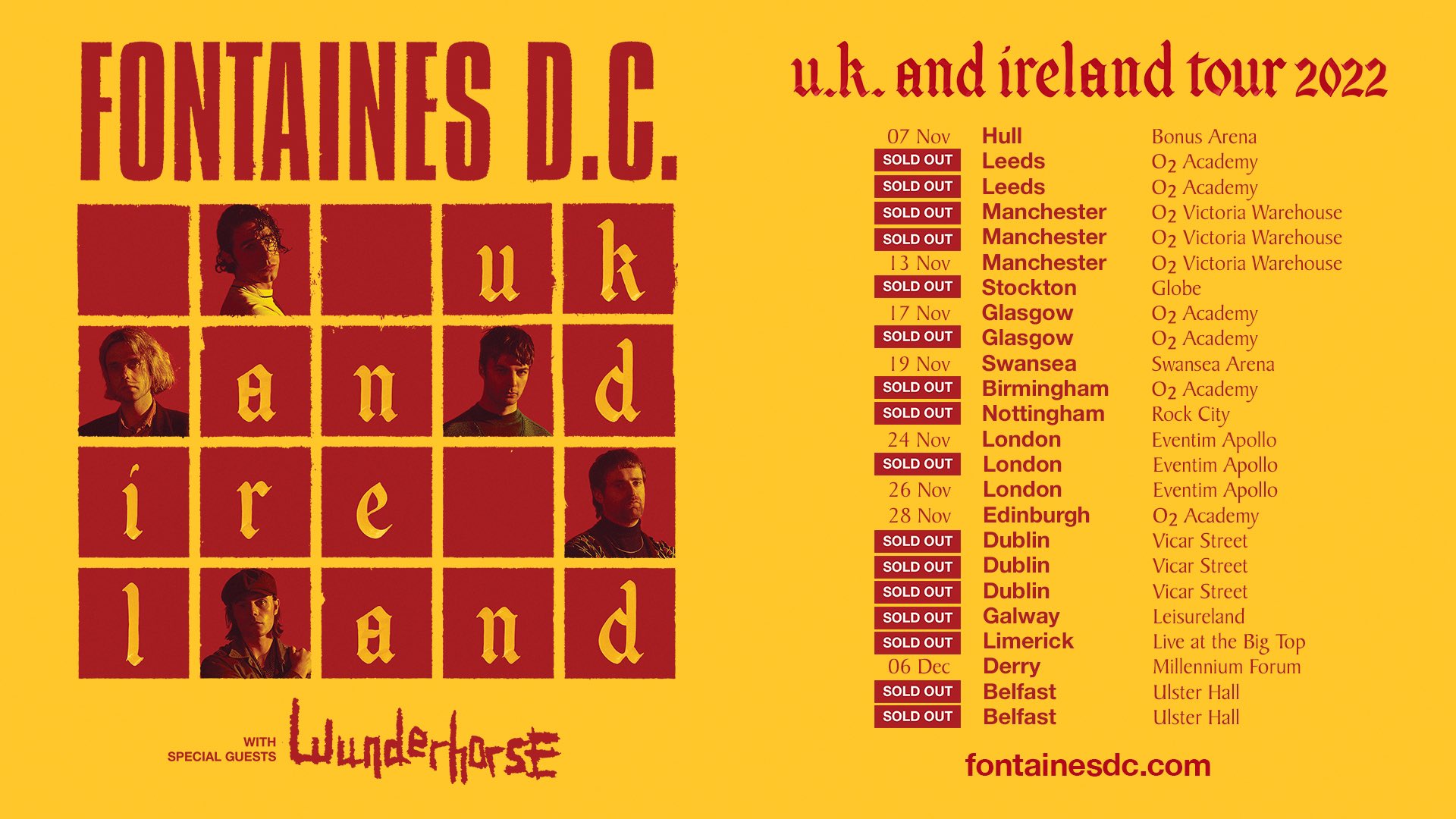 Fontaines D.C. on Twitter "Our UK & Ireland tour starts soon. Last