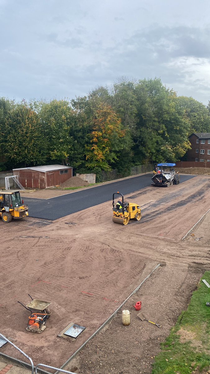 Tennis courts first layer base going in today, can’t wait to hit a few tennis balls 🎾 on this in a few weeks
@NWC_Head @NWC_DFO <a href="/NWC_Family/">NWC Family (Northwood College for Girls GDST)</a> <a href="/Wimbledon/">Wimbledon</a> #dreambig