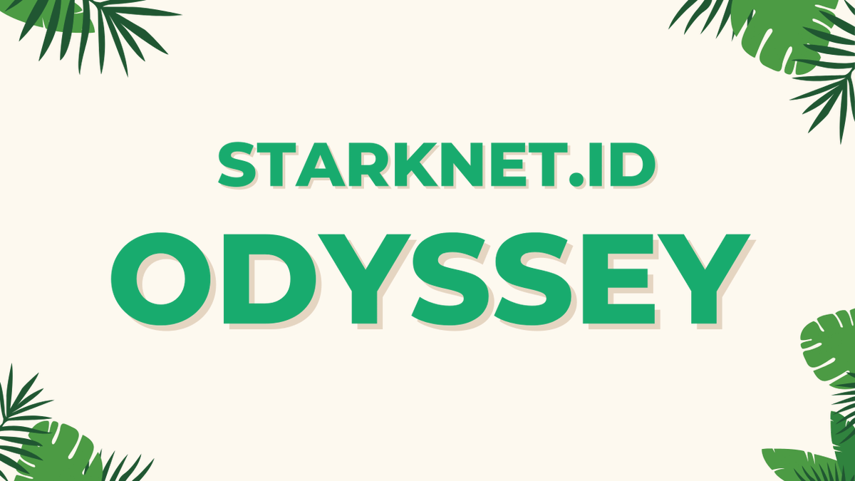 Starknet_id's tweet photo. More than 6000 people finished #StarknetIdOdyssey quests and got their OG role on discord. 

Will you be one of them before @Starknet_id launches on mainnet ? https://t.co/UwgbOqkuky