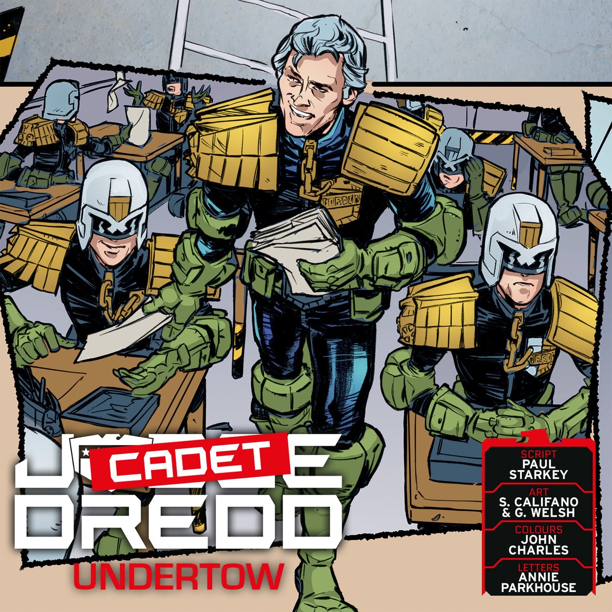 2000 AD Prog 2306 is out on 2 November, feat. CADET DREDD: UNDERTOW ⁣📝 Script: Paul Starkey ✏️ Art: Silvia Califano & Gary Welsh 🎨 Colours: John Charles 🗨️ Letters: Annie Parkhouse Subscribe now ➡️ bit.ly/3h8K90 Get more all-ages comics ➡️ bit.ly/31wgOs5