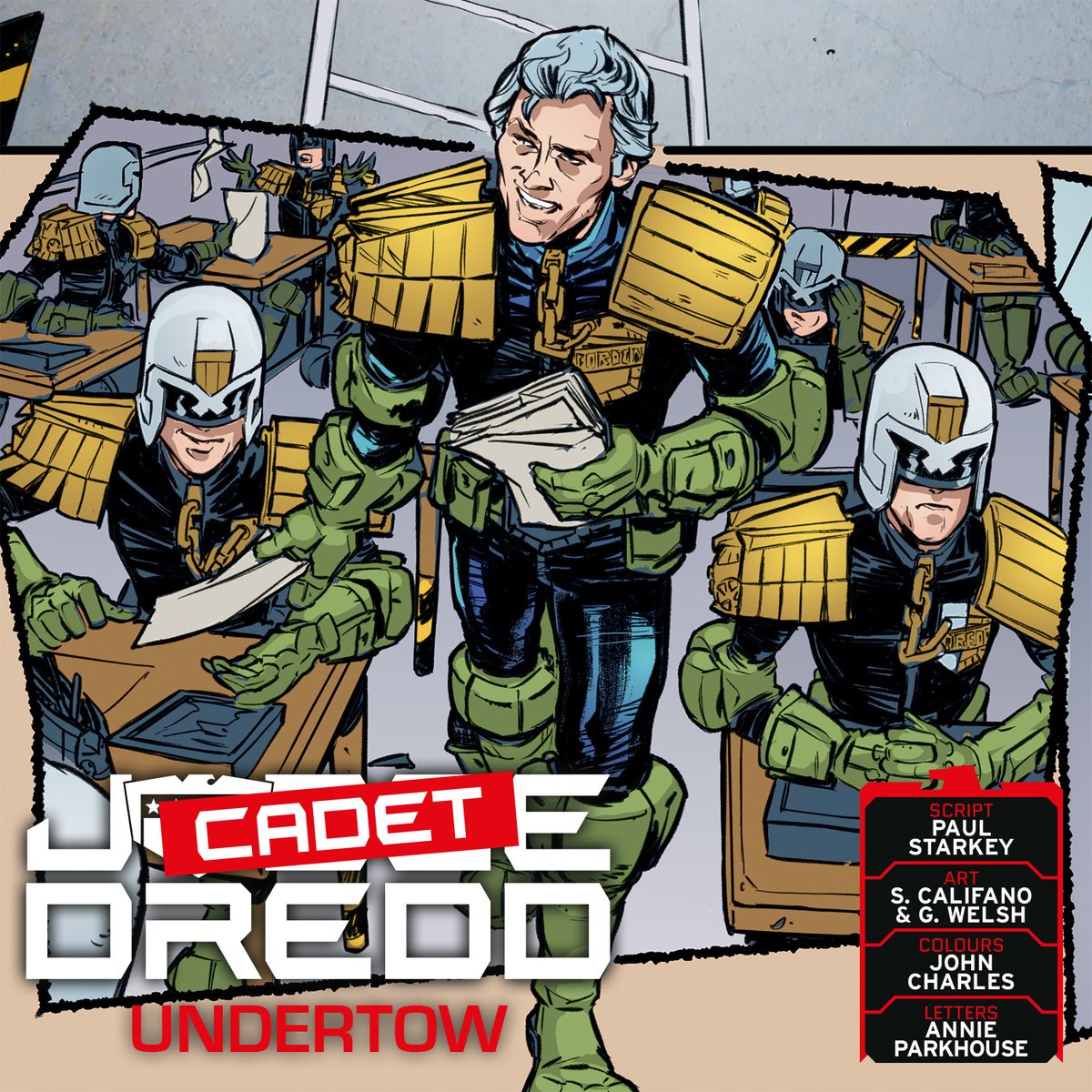 2000 AD Prog 2306 is out on 2 November, feat. CADET DREDD: UNDERTOW 
⁣📝 Script: Paul Starkey
✏️ Art: Silvia Califano &amp; Gary Welsh
🎨 Colours: John Charles
🗨️ Letters: Annie Parkhouse
Subscribe now ➡️ bit.ly/3h8K90
Get more all-ages comics ➡️ bit.ly/31wgOs5