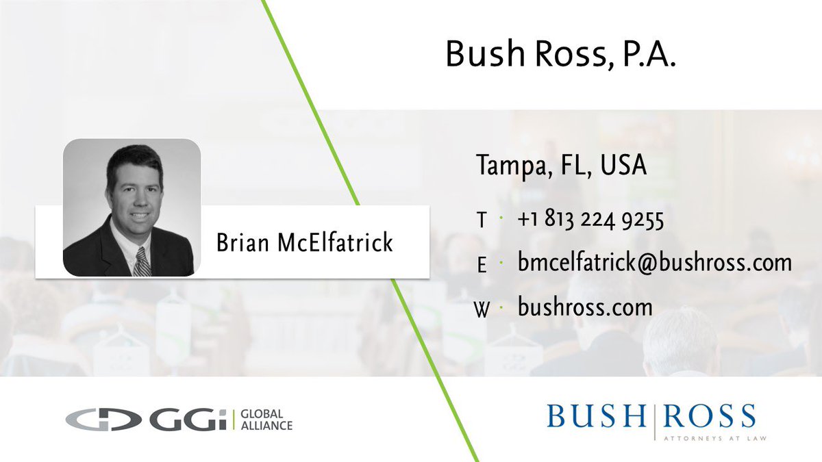GGI_GA's tweet photo. Welcome to our new member firm, Bush Ross, P.A.!

Founded in Tampa over forty years ago, @BushRossPA has earned a reputation as a preeminent Florida firm that delivers exceptional legal services.

Visit their website at >> https://t.co/wArA6dfgVT

#ggi #gginewmember https://t.co/R1Wbbf0BPQ