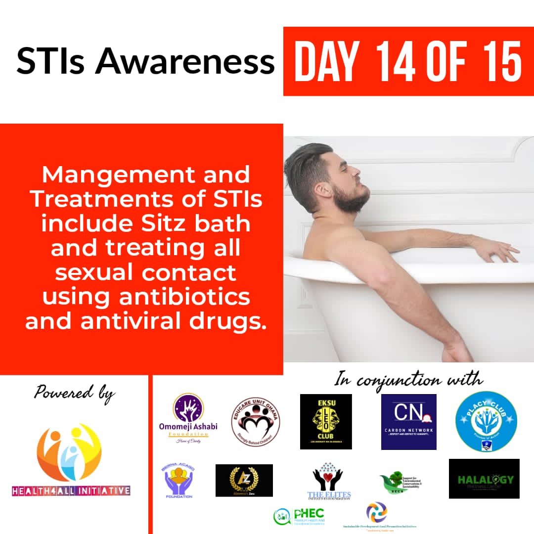 AlmeeraZone's tweet photo. *STIs Awareness* 

 _Day 14 Of 15_ 

Mangement and Treatments of STIs include Sitz bath and  treating all sexual contact using antibiotics and antiviral drugs.

#SexualHealth
#SitzBath
#AntiviralDrugs
#Antibiotics
#Health4ALLInitiative
#AlmeeraZone https://t.co/cDifXy32o0