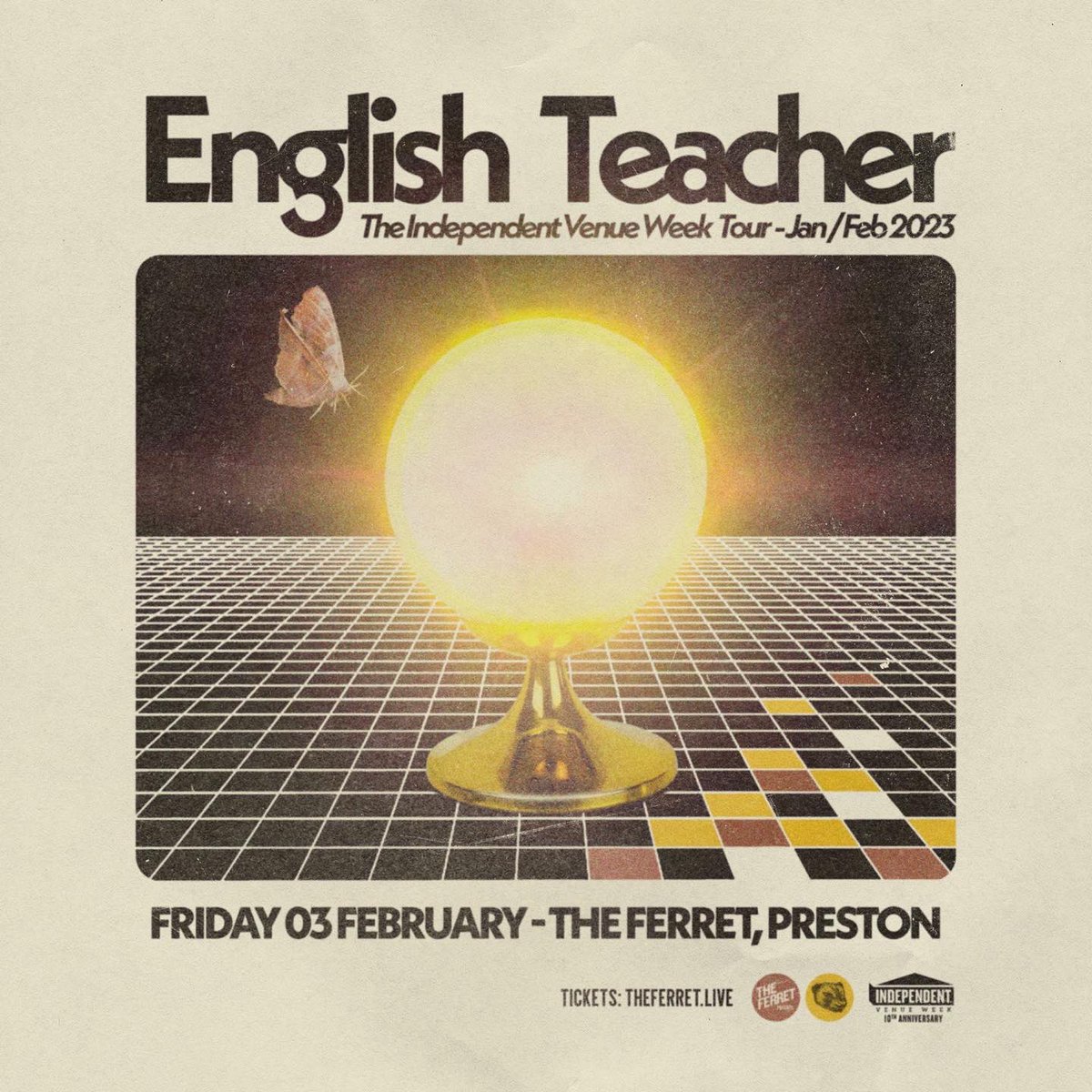 As part of their #IndependentVenueWeek tour, @Englishteac_her visits #TheFerret Friday 3rd February, 2023! ✨ Tickets are on sale here NOW! 👇 theferret.live/listings/engli…