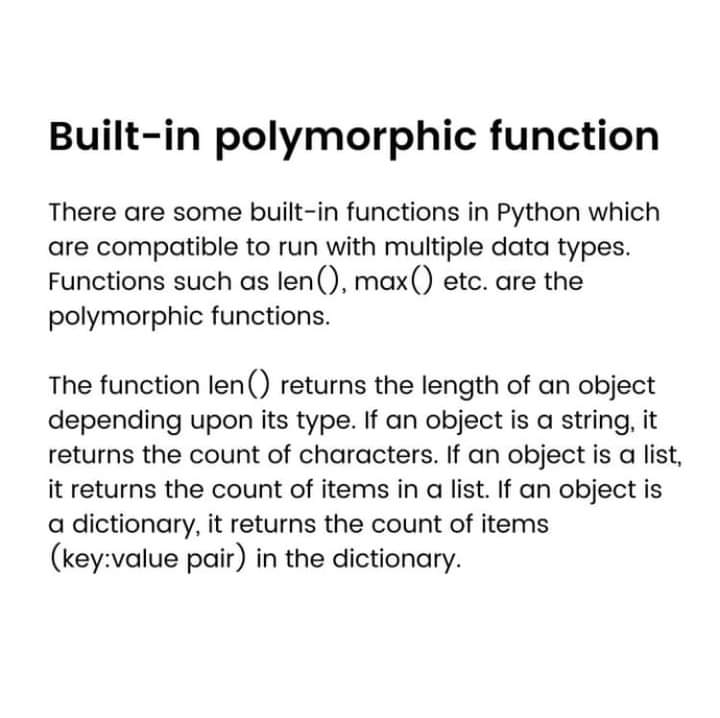 itxfida's tweet photo. Polymorphism in python
.
Thread1(1)

#python #programming #coding #java #javascript #programmer #developer #html #snake #coder #code #computerscience #technology #css #machinelearning #pythonprogramming #linux #ballpython #php #datascience #reptile #snakes #reptiles #snakesofinst https://t.co/WGUnyXhE7S