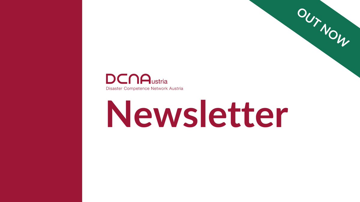 DCNAustria's tweet photo. Have you seen our latest newsletters? They include both an extensive project update as well as all info about the Disaster Research Days #drd22 and our podcast. Check the latest editions here: https://t.co/0G2cb1qCBP https://t.co/M0XbR13KYo