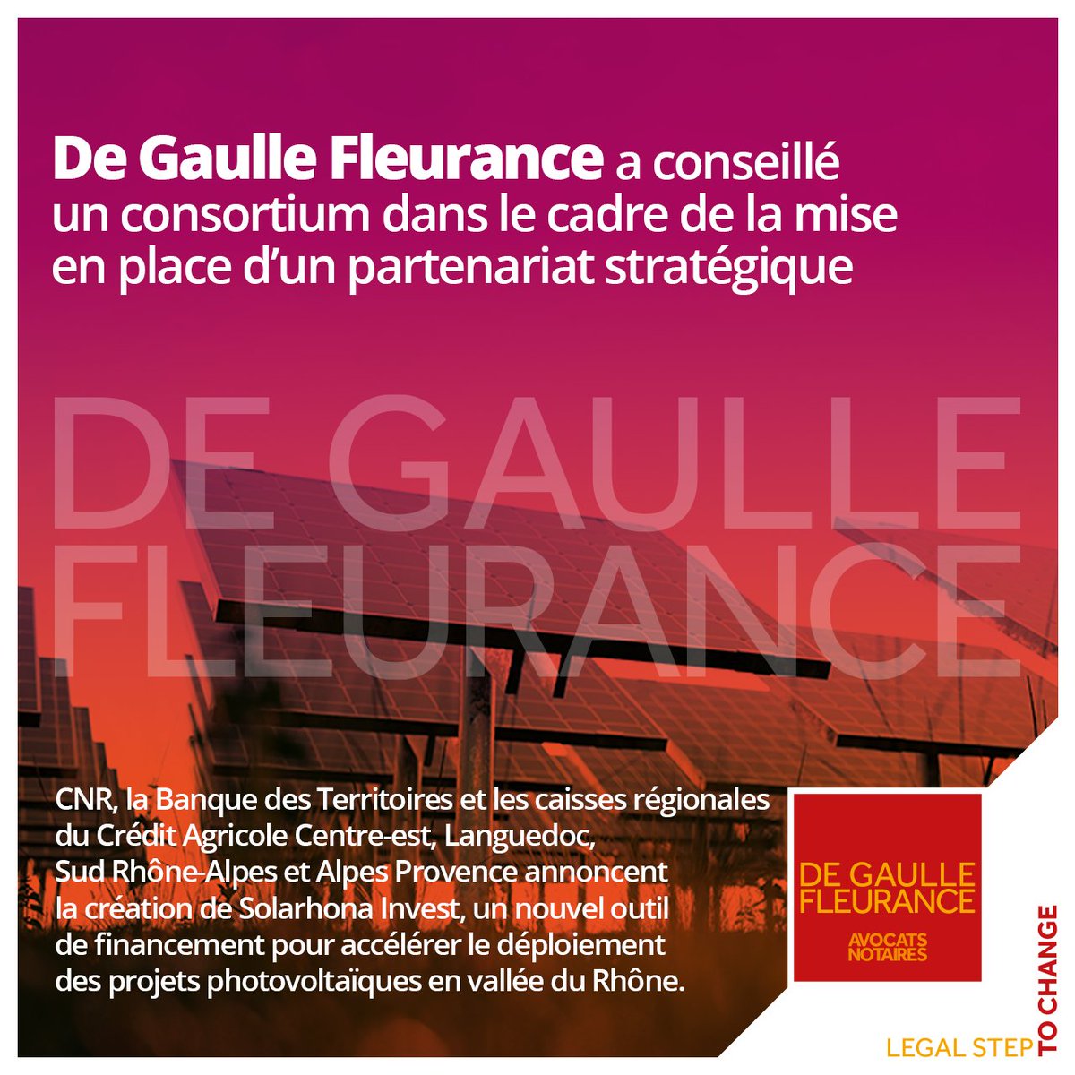 [Ils nous font confiance] Transition énergétique des territoires : De Gaulle Fleurance a conseillé un consortium dans le cadre de la mise en place d’un partenariat stratégique
👉 degaullefleurance.com/transition-ene…