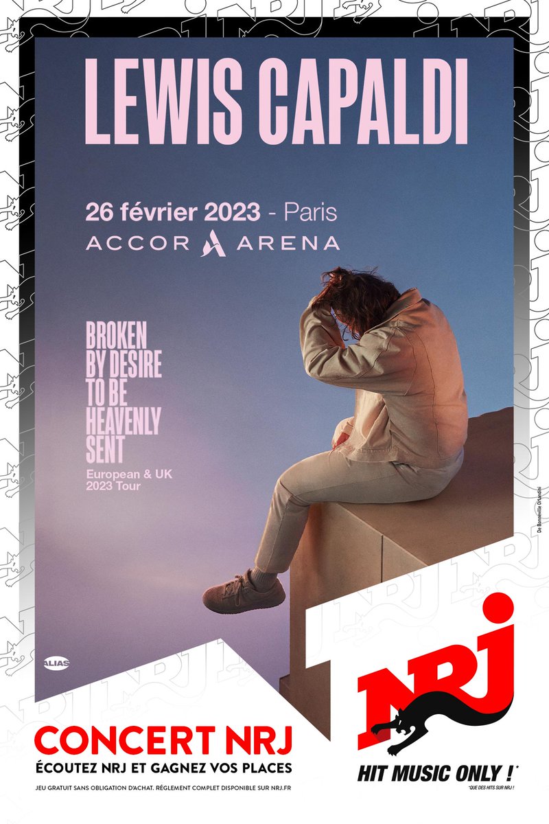 🙂@LewisCapaldi 🎤 sera en concert avec #NRJ le 26 février à l'@Accor_Arena !!! La billetterie est ouverte juste ici : urlz.fr/jDEu