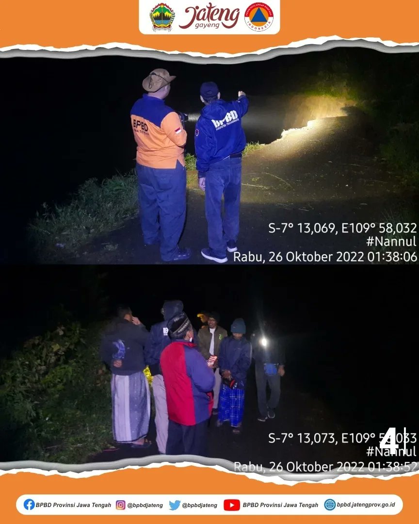 Kalakhar BPBD Prov Jateng melakukan cek lokasi SD Negeri 1 Desa Campurejo Kec Tretep Kab Temanggung pada 26 Oktober 2022

Dalam kunjungan tsb Kalakhar BPBD Prov Jateng jg melakukan koordinasi dg BPBD Kab Temanggung &amp; perangkat desa terkait kondisi terkini &amp; penanganan dilapangan