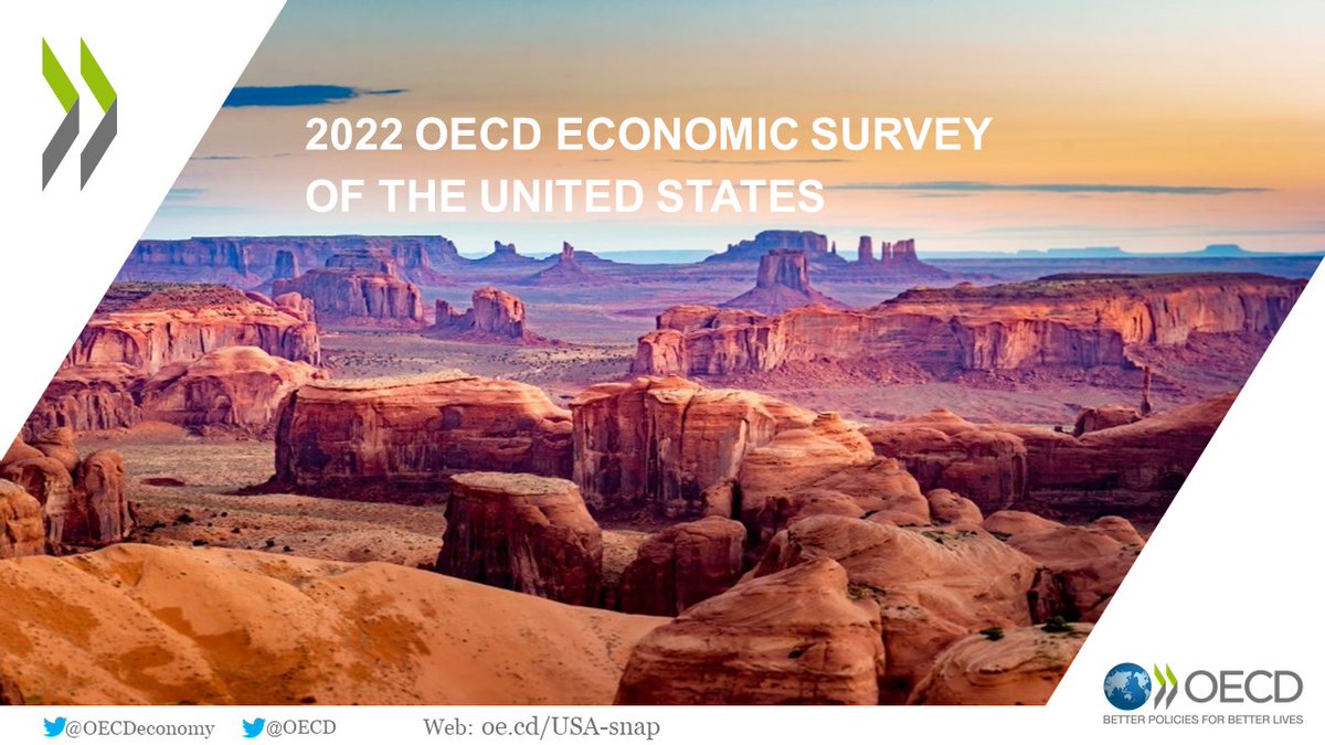 The 🇺🇸 #economy rebounded strongly from the #pandemic, aided by a prompt government #policy response. 

However, Russia’s war of aggression against Ukraine &amp; persistent #inflationary pressures have dampened the current #economic outlook.

Discover more ➡️ oe.cd/USA-snap