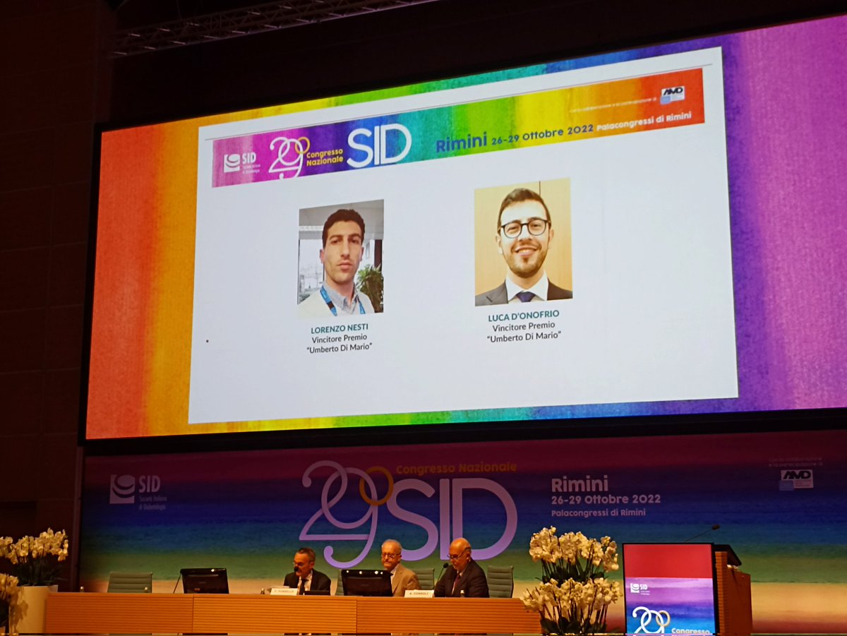 <a href="/dotLorenzoNesti/">Lorenzo Nesti</a> vincitore del premio Umberto Di Mario 2022 con lo studio "Mechanisms of reduced peak oxygen consumption in subjects with uncomplicated type 2 diabetes" ➡️ doi:10.1186/s12933-021-01314-6 
<a href="/Sid_Italia/">SID Italia</a> <a href="/YoSID11/">YoSID</a> #diabetes
