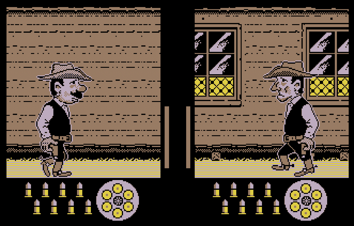 dostalgia's tweet photo. OK Cowboy, uno dei giochi più lunghi da caricare che io ricordi aver avuto sul PC128 della Olivetti. La grafica però ripagava l'attesa! #Olivetti #Prodest #OlivettiProdest #8bit #Retrocomputer #RETROGAMING
https://t.co/TrwvSBpTOP https://t.co/fwk9dykyKr