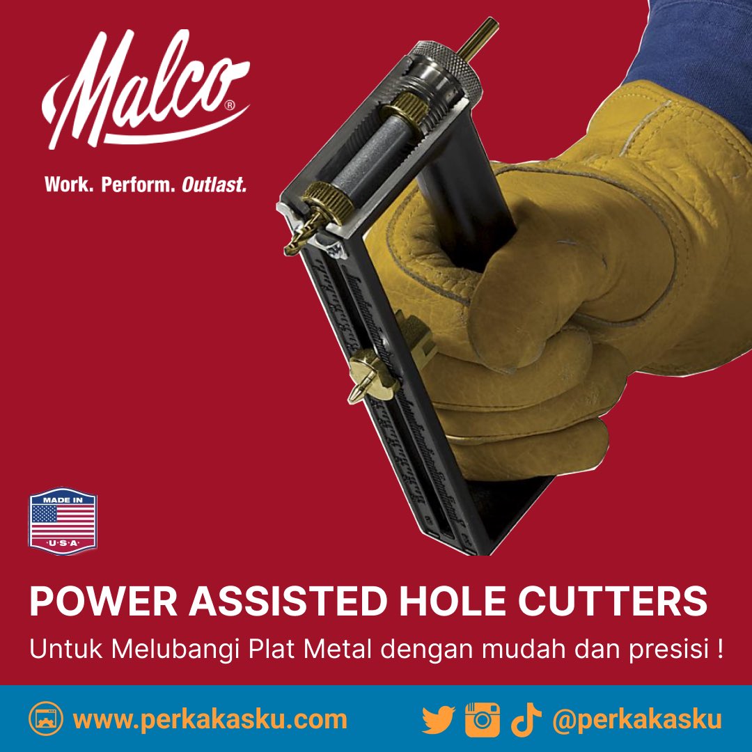 Membuat lubang pada plat Metal lebih mudah dengan Malco @malcoproducts HC1 dan HC2 dan Mesin Bor anda !#malcoproducts #perkakasku #perkakaskuxmalco #malcohc