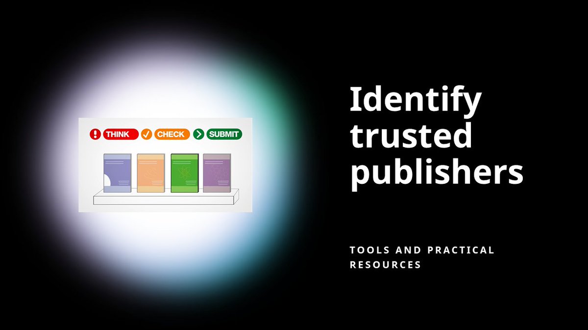 thinkchecksub's tweet image. Librarians, if your library already links to Think. Check. Submit. please get in touch and show us. We hope to start a list of places that link to Think. Check. Submit. bit.ly/3CTOq1L #OAWeek2022