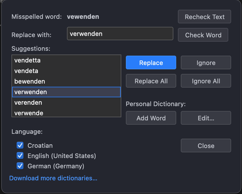 mozthunderbird's tweet photo. It's estimated that more than half the world is bilingual. That's why Thunderbird 102 supports spell-checking with multiple language dictionaries, simultaneously! 

Enable it in ⚙️ Settings ➡️ Composition https://t.co/dXv04moDsK