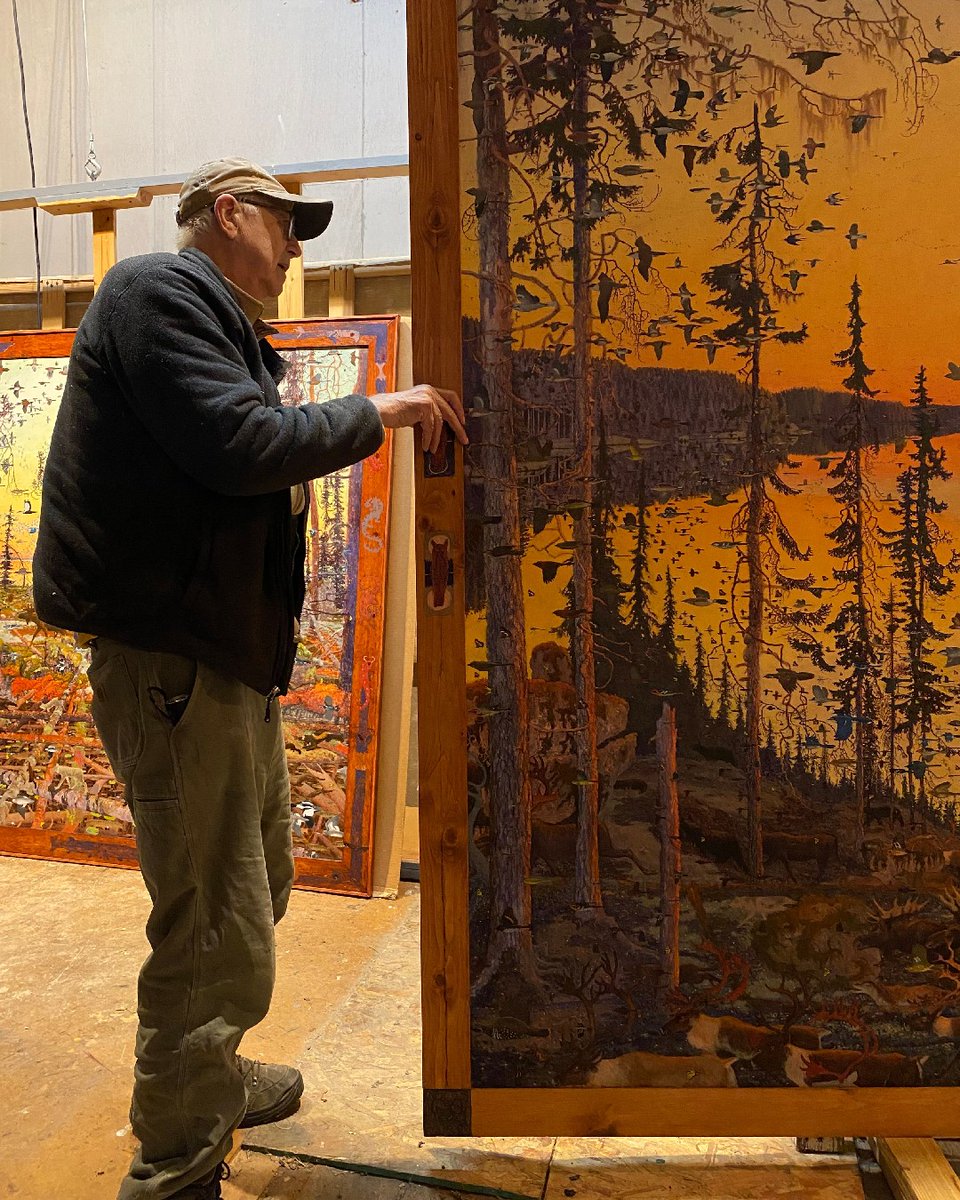 AlexandreGallry's tweet image. "Behind every one of Tom Uttech’s images lies a hard-fought battle to be true to nature . . . and then to reach another plane that communicates his feelings for the great mysteries of the northern wilderness."— Lucy R. Lippard bit.ly/3MT54Du