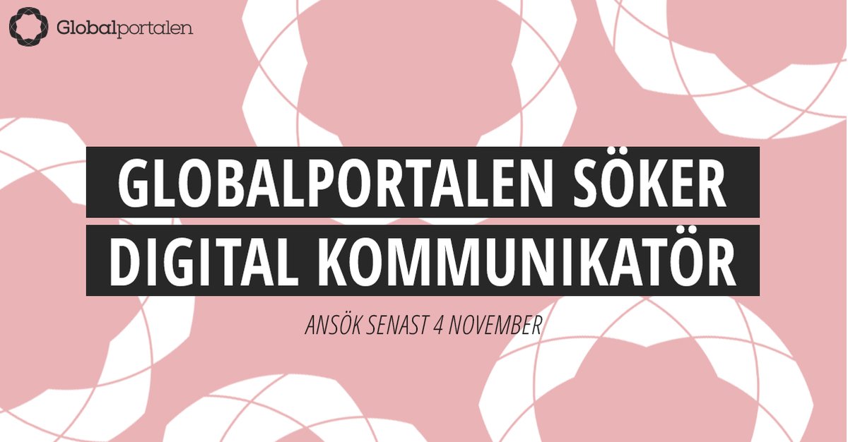 Nu söker @ForumCiv en digital kommunikatör till 
@Globalportalen!

Är du en kreativ kommunikatör som vet hur du väcker och mobiliserar engagemang? Sök senast 4/11! bit.ly/3TLa7bL

#ledigajobb #nyttjobb