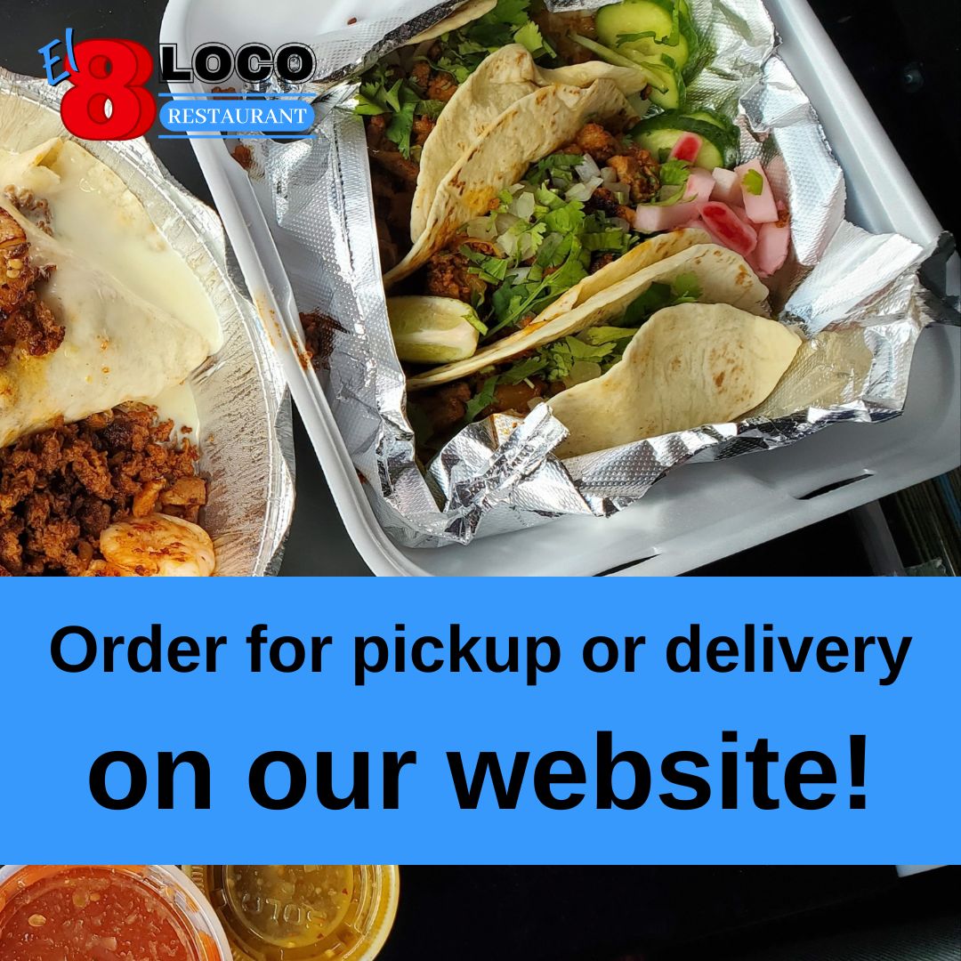 OchoLocoTacos's tweet photo. ICYMI: You can order for pickup or delivery on our website! https:/ocholocoky.com
.
.
.
#GoLoco #NKY #foodies #Burritos #nkyfoodies  #ExploreNKY #foodporn #foodie https://t.co/D3GfyI2Q54