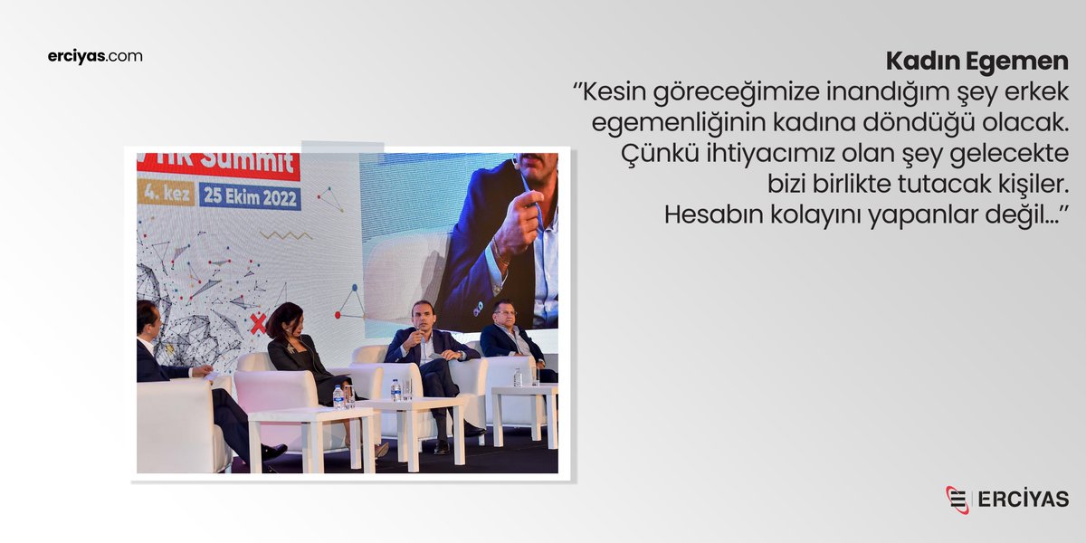 Our CEO Emre Erciyas, who attended the HR Summit as a speaker, evaluated the most important topics of today based on the values we believe in and the vision we have. #erciyas #erciyasholding #yaşamtaşır #carrieslife #hrsummit