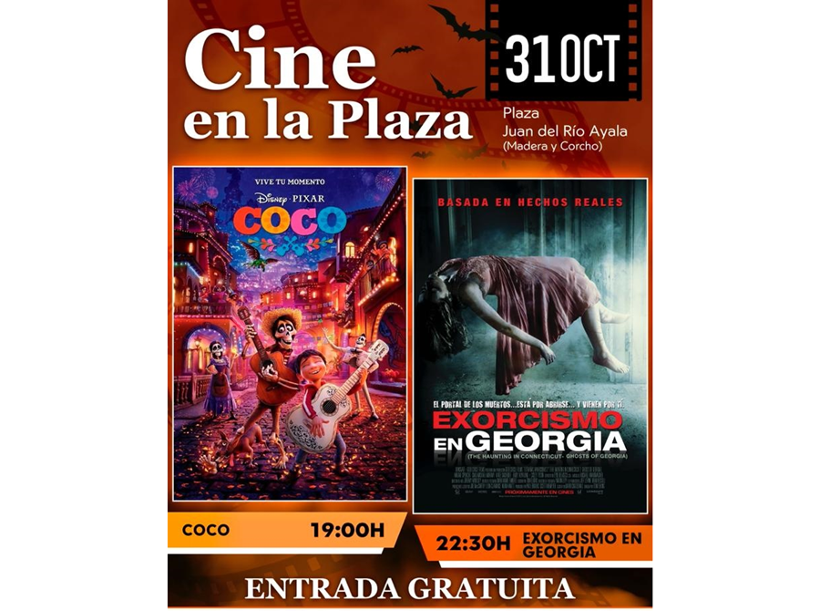DistritoPuerto's tweet photo. Anticipamos la Noche de Difuntos con la proyección, el próximo lunes 31 de octubre, en el parque Juan del Río Ayala (Madera y Corcho) de la película de animación ‘Coco’ y el filme ‘El exorcismo de Georgia’, la entrada será gratuita para ver ambas películas.
#DistritoVivo #Finaos https://t.co/fFlABsUKqm