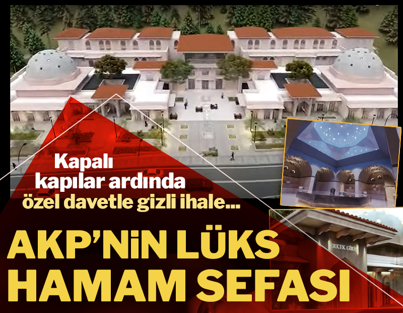 İKTİDARIN LÜKS HAMAM SEFASI Cennet arazilerden fabrikalara, lojmanlardan otellere kadar neredeyse tüm kamu tesislerini haraç mezat satan AKP iktidarının, lüks hamam yaptırmak için gizli saklığı ihale açtığı ortaya çıktı. sozcu.com.tr/2022/ekonomi/i… @YusufDemirSozcu