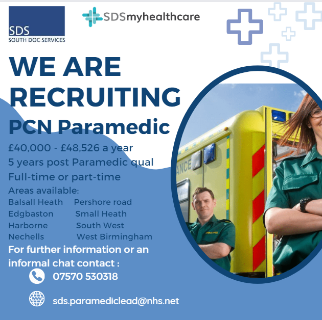Ambojay's tweet photo. PCN Paramedic vacancies
£40k to £48k
South Doc Services are currently recruiting Paramedics in Primary Care following HEE Roadmap to Practice, earn up to £48,526.00 pa.
Please note you must have 5 years experience
as a HCPC Paramedic to apply.

https://t.co/UgmFS3M5qi https://t.co/jcGkPwnTqG