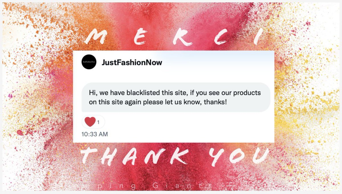 slpng_giants_fr's tweet photo. ✅CONFIRMÉ:  À son tour, @JustFashionNow retire ses publicités du site de #ValeursActuelles et en profite pour également les exclure des #10Sites que nous surveillons (enfin, ceux se monétisent encore grâce à la pub).
Merci ! 👍✊ https://t.co/UCggCQ10cK