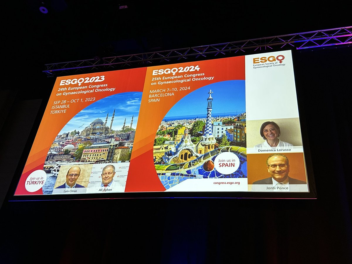 Ane Gerda Z Eriksson MD PhD (@agz_eriksson) on Twitter photo 🌟Save the dates🌟
🇹🇷#ESGO2023
Istanbul Sept28th-Oct1st
🇪🇸#ESGO2024
Barcelona March 7th-10th
<a href="/ESGO_society/">ESGO</a> <a href="/IJGConline/">IJGC</a> <a href="/ENYGO_official/">European Network of Young Gynae Oncologists</a> <a href="/IJGCfellows/">IJGC Fellows</a> <a href="/CF_PC_OvCaGroup/">Fotopoulou/Cunnea Ovarian Cancer Research group</a> <a href="/BgcsFellows/">BGCS fellows</a> <a href="/FMultinu/">Francesco Multinu</a> <a href="/pedroramirezMD/">Pedro T Ramirez</a> <a href="/BjerreTrent/">Pernille Bjerre Trent</a> <a href="/GOSOAR2/">GO SOAR</a> <a href="/ArcagyGineco/">Arcagy-Gineco</a> <a href="/EngageEsgo/">ENGAGe.ESGO</a> <a href="/annafagottimd/">Anna Fagotti</a> <a href="/lchiv4/">Luis Chiva</a> 🌟Save the dates🌟
🇹🇷#ESGO2023
Istanbul Sept28th-Oct1st
🇪🇸#ESGO2024
Barcelona March 7th-10th
<a href="/ESGO_society/">ESGO</a> <a href="/IJGConline/">IJGC</a> <a href="/ENYGO_official/">European Network of Young Gynae Oncologists</a> <a href="/IJGCfellows/">IJGC Fellows</a> <a href="/CF_PC_OvCaGroup/">Fotopoulou/Cunnea Ovarian Cancer Research group</a> <a href="/BgcsFellows/">BGCS fellows</a> <a href="/FMultinu/">Francesco Multinu</a> <a href="/pedroramirezMD/">Pedro T Ramirez</a> <a href="/BjerreTrent/">Pernille Bjerre Trent</a> <a href="/GOSOAR2/">GO SOAR</a> <a href="/ArcagyGineco/">Arcagy-Gineco</a> <a href="/EngageEsgo/">ENGAGe.ESGO</a> <a href="/annafagottimd/">Anna Fagotti</a> <a href="/lchiv4/">Luis Chiva</a>