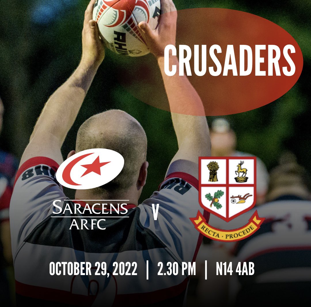 The Crusaders host <a href="/Cuffley_RFC/">Cuffley RFC</a> this weekend at Bramley Road after a number of forfeit wins, showing the depth we currently have within the senior squad. 2.30pm kick off.

#sarriesfamily #grassrootsrugby

⚫️🔴⚫️🔴⚫️🔴