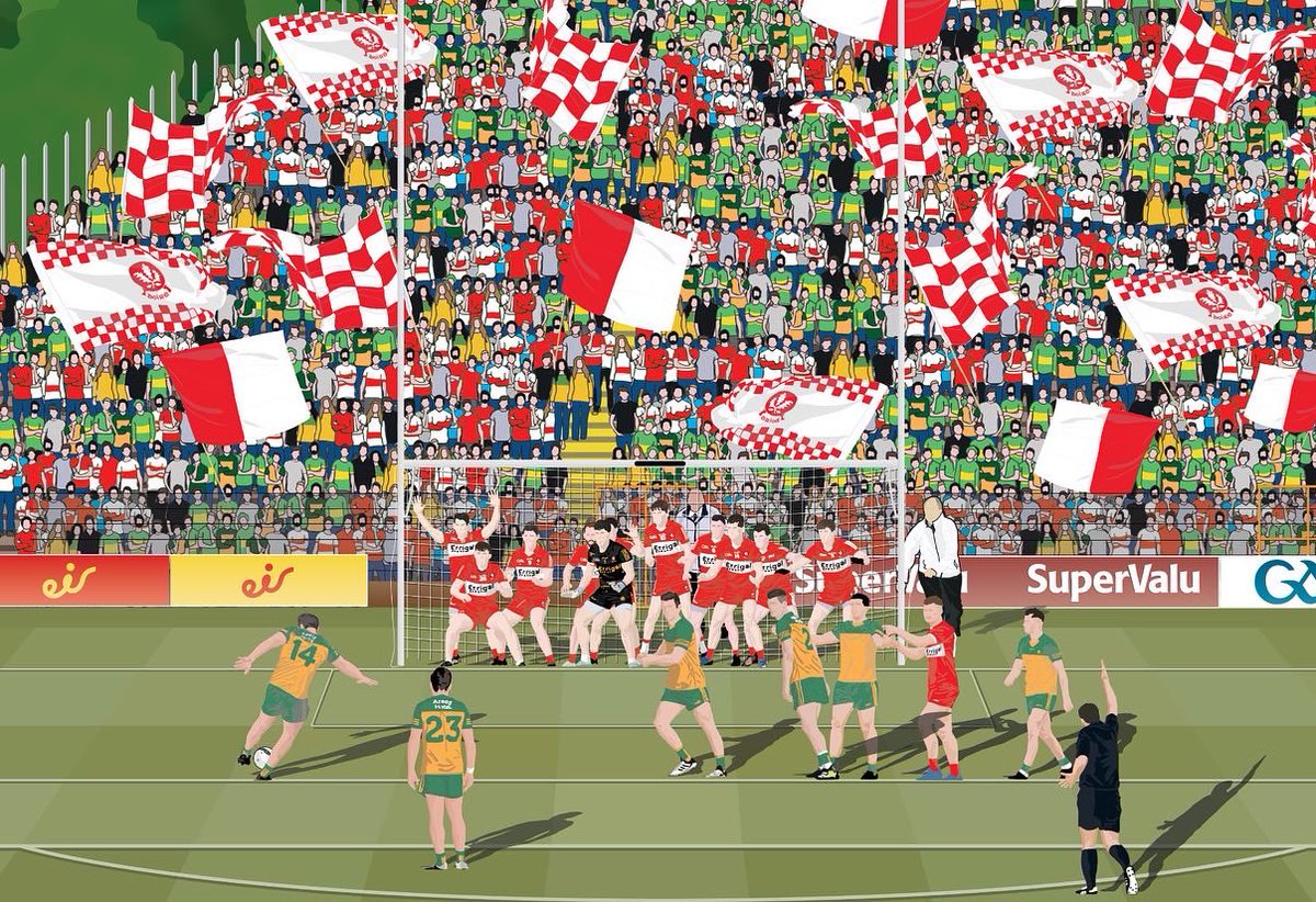 Dermotmilton's tweet photo. Another moment of the year was…a historic one for @Doiregaa
I was commissioned to do this piece earlier in the year and it turned out really well.
#gaa #football #derry #derrygaa #ulster #ulstergaa #ulsterfinal #derryvdonegal #allstars #oakleafcounty #ulsterfootball https://t.co/gZW9aYODBH