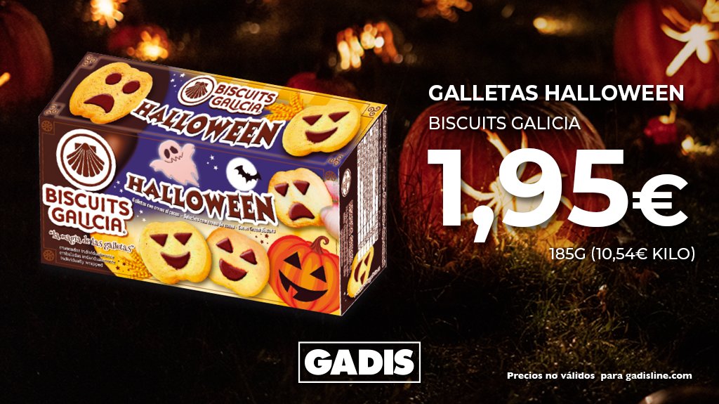 Os juro que estaba por la labor de no poner esto para poder comprarme TODAS LAS @biscuitgalicia HALLOWEEN PORQUE ❤, pero al final he pensado: “esta gente también se las merece”. La CM de Gadis, pensando en ti un día más.