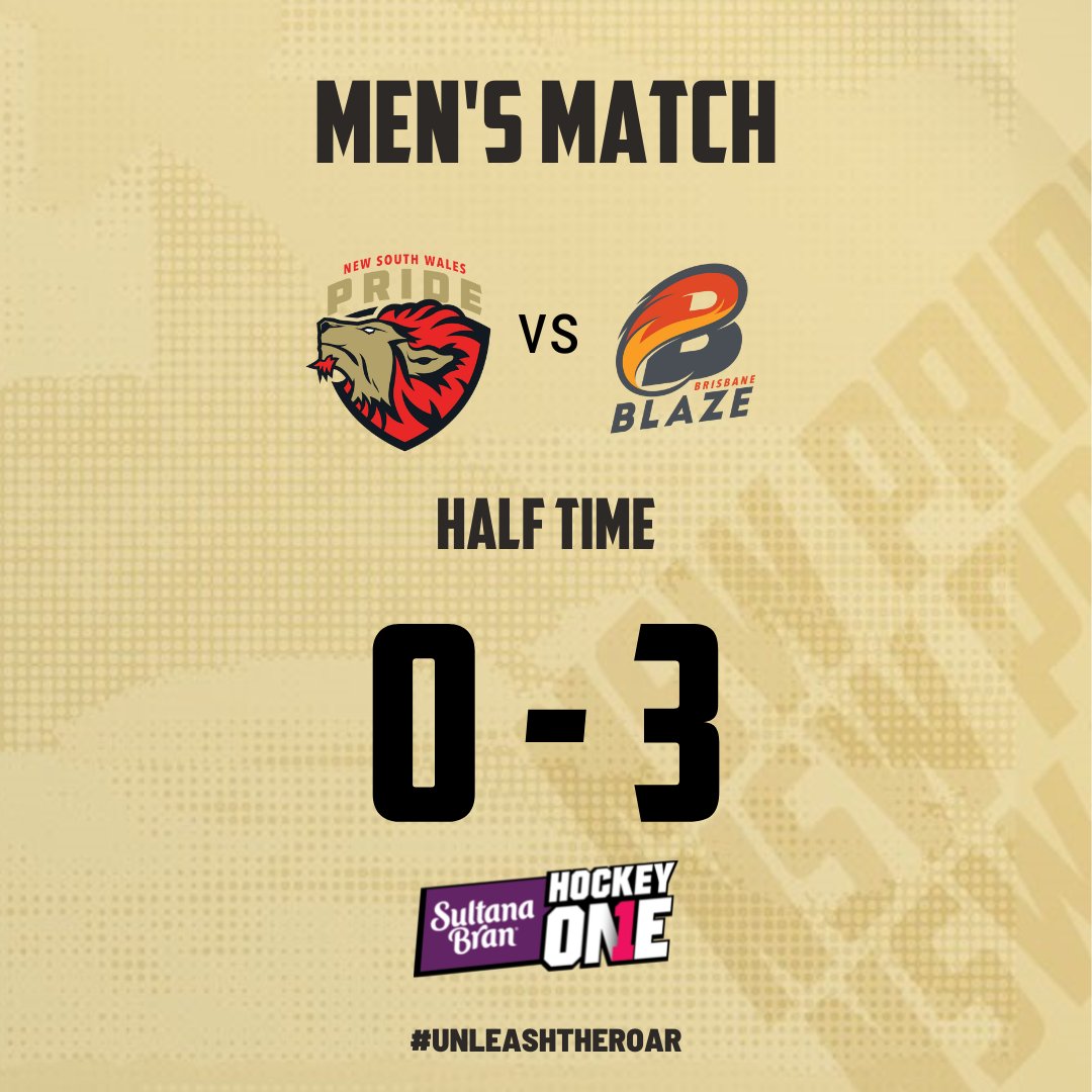 At half time <a href="/BrisbaneBlazeH1/">Brisbane Blaze</a> have taken the lead 3-0 in this state of origin clash! #unleashtheroar #hockeyone #NSWvBBZ