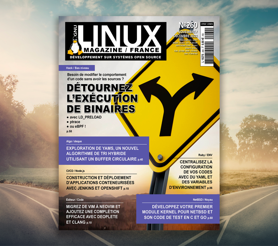 gnulinuxmag's tweet photo. 📢 Le dernier GNU/Linux Magazine est disponible dès maintenant !

Au sommaire, le détournement de l'exécution de binaires.

Chez votre marchand de journaux ainsi que sur la boutique : https://t.co/tYmVSZvh7C

Lisez-le également sur Connect : https://t.co/0bxHbNfBLS

#ptrace #eBPF https://t.co/L3gUvoMcnu