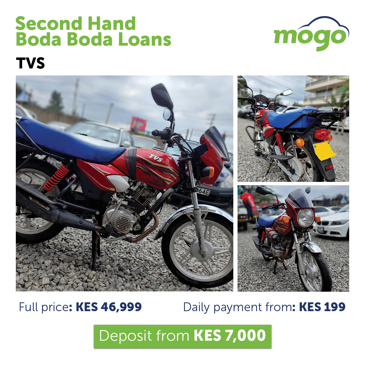 MOGO Kenya on Twitter "Bike offer of the week TVS🏍. Visit MOGO today