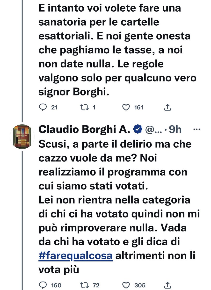 Così un Senatore della Repubblica risponde ad una cittadina. Complimenti. Non vi smentite mai.