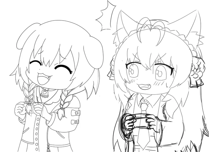 となりにこよちゃん並べようとしたけど、 なんか上手く描けないのでころさん単独にしちゃった。