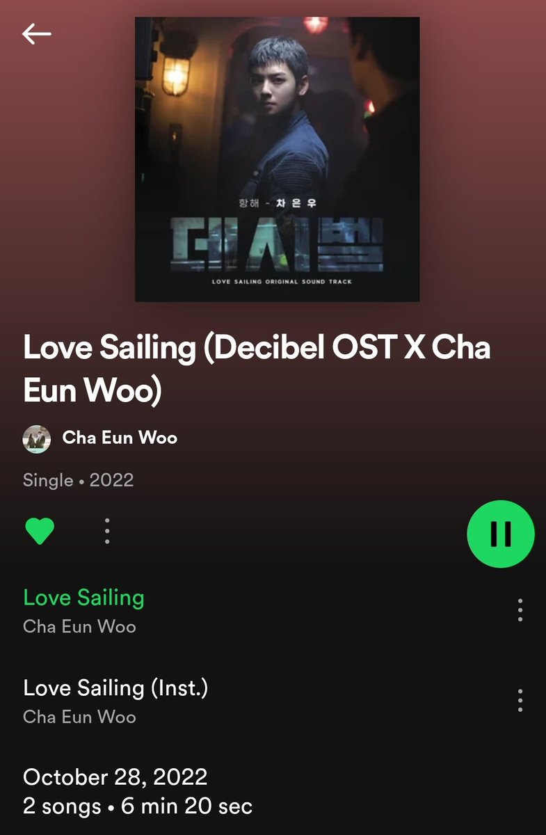 MIX OF EMOTIONS
CHAEUNWOO WHAT R U DOIN TO ME I WAS AFRAID FR IT BUT AFTER HEARING THE SONG I NOW FOR SURE KNOW TAERYONG IS GONNA D-WORDED(even writing this word hurts💔😭) GOD WHY THE LYRICS HIS VOICE I'M SO DONE SMBDY FCKIN STOP ME FRM CRYING😭
#차은우_LoveSailing_DecibelOST