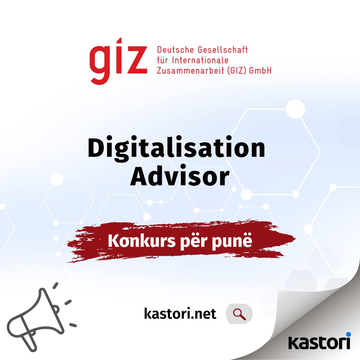 KastoriNet's tweet photo. 💼 Pozitë e hapur pune nga GIZ.
📍 Prishtinë.
🔗 Apliko tani: https://t.co/GXO5DeuRBD https://t.co/Tx0ovO1A4M