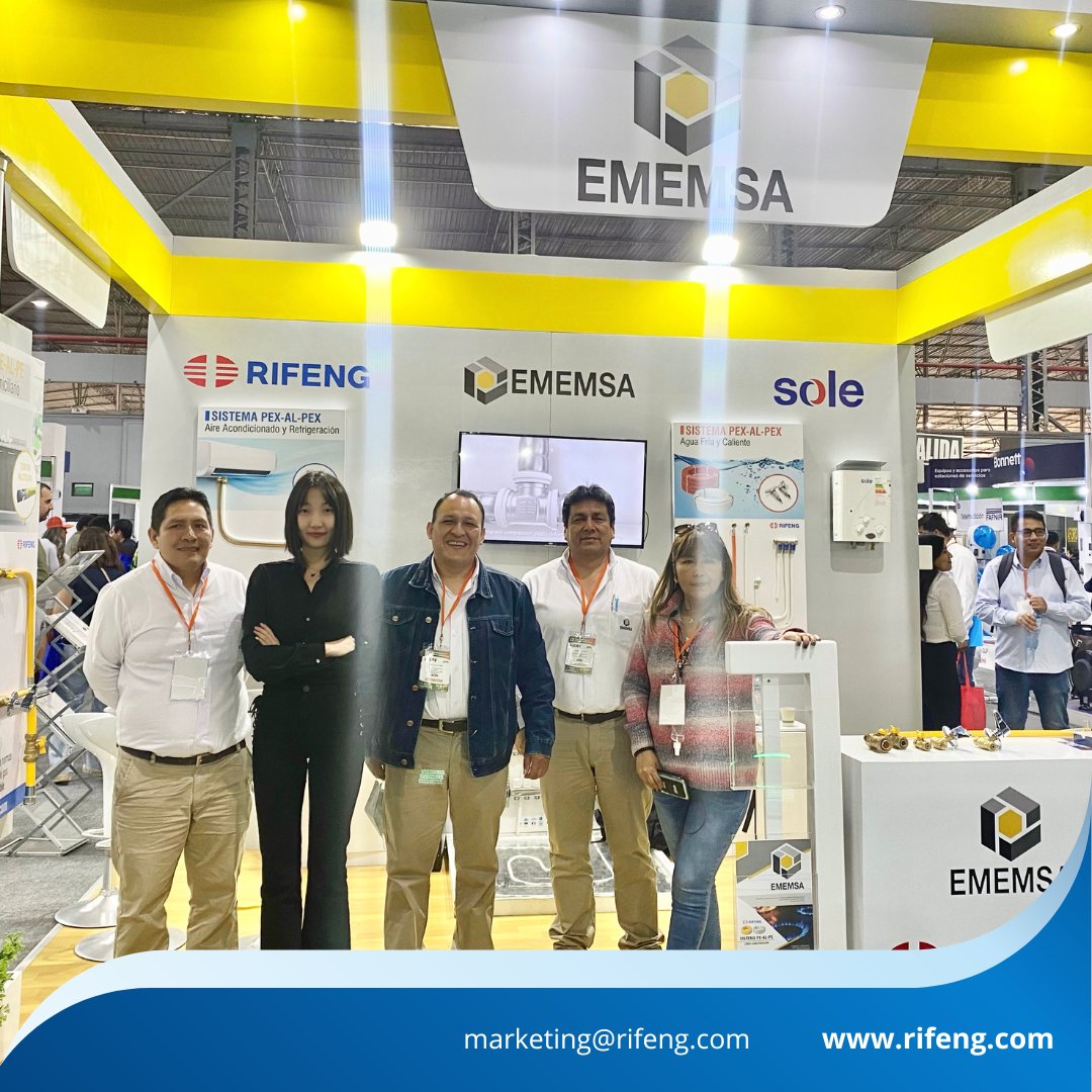 rifeng_official's tweet image. #RIFENG Gas Piping System presented at #FIGAS2022 held in #Peru! 
RIFENG #GasPipingSystem attracted much attention from thousands of visitors over the past two days. Today is the last day of the #EXPO. 
We are still waiting for you at 📌stand 1007, Centro de Exposiciones Jockey!