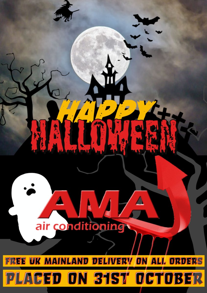 This Halloween is no trick, all treat!👻 Place an order on Monday 31st October and get free standard UK mainland delivery on us🧟‍♀️
#Halloween #NoTrickAllTreat #FreeDelivery