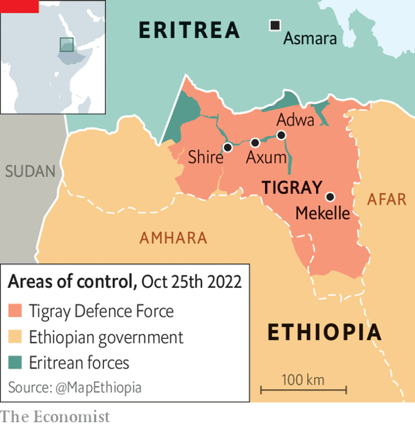 AgatheDemarais's tweet photo. Millions of civilians in #Tigray are under blockade &amp; running out of food/medicine
• Hundreds of thousands are believed to have died in war, which is about to enter third year
• Ethiopia is in no rush to do peace talks as its forces and Eritrean allies make gains on battlefield https://t.co/OZ4E5zaVTK