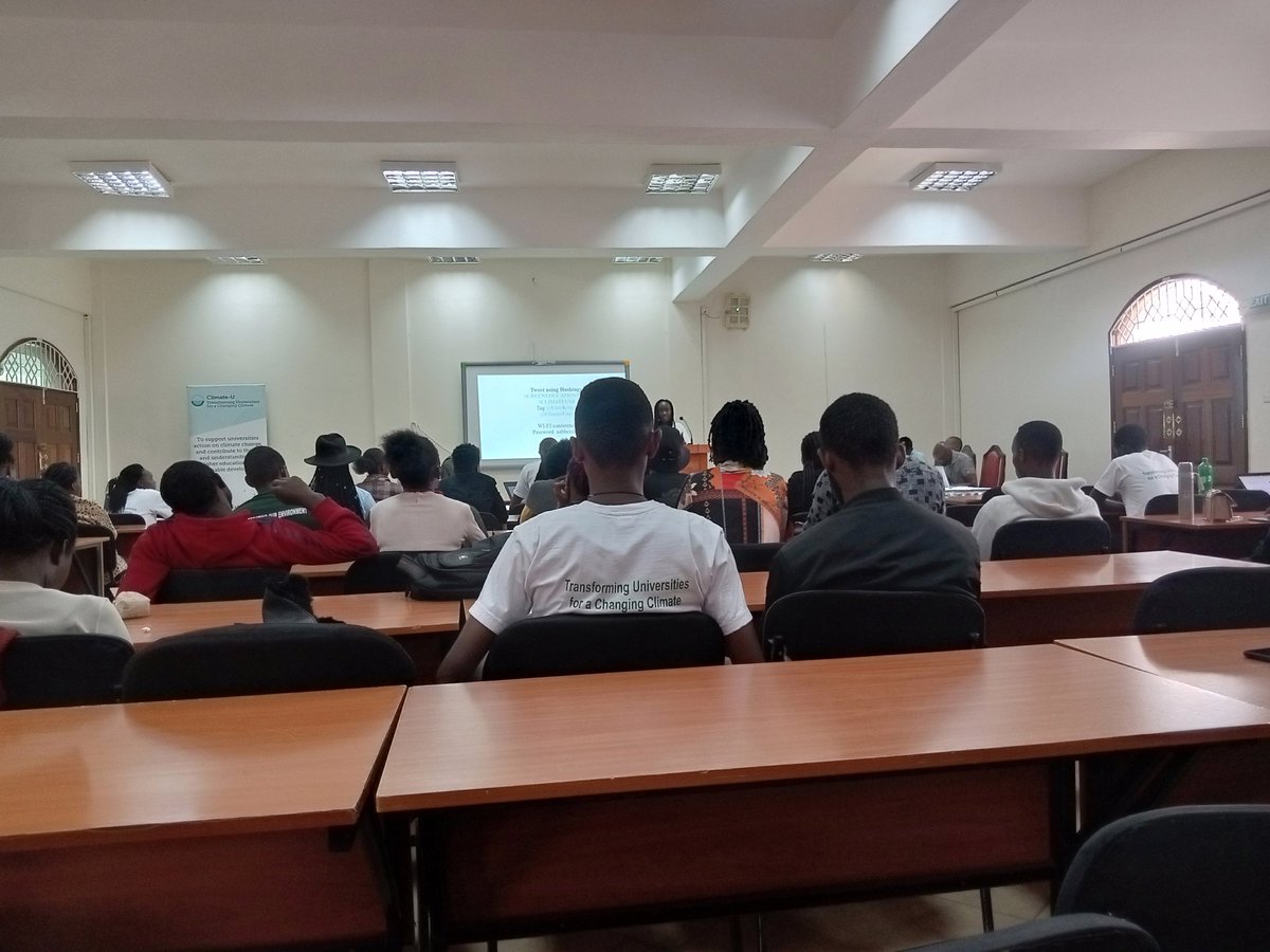Currently happening. How is @UnivKenya supporting @KenyattaUni on climate action and helping climate ambassadors and students across the university in understanding their impact on climate action and sustainable development?t