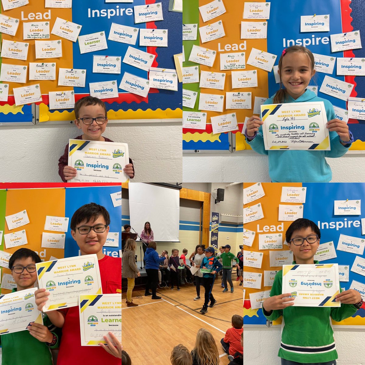 Recognizing accomplishments with our LEARN, LEAD and INSPIRE AWARDS at October’s student led Warrior Assembly. Thanka to Ms. Hrycun’s and  Ms. Huffman’s classes for leading the way - and to our families for joining us! <a href="/GEDSB/">Grand Erie District School Board</a>
