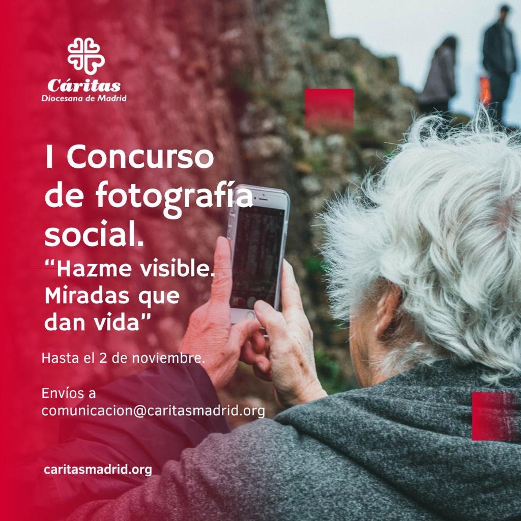 Afina tu mirada, participa en el #concurso de #fotografía retratando la realidad social que nos rodea con tu móvil.
caritasmadrid.org/actualidad/i-c…
