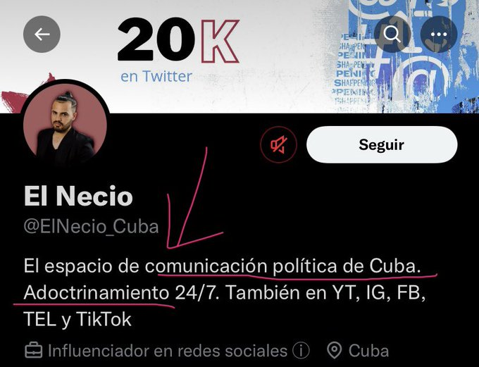 denuncia masiva en esta cuenta por favor . <a href="/elonmusk/">Elon Musk</a> #EnCubaHayUnaDictadura and this account like many others that have been suspended the last few days is also supporting this dictatorship.